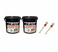 Gear4Garage Tyre Bead Mounting Paste Black 2 x 5kg Tubs with 2 Free Applicator Brushes Tyre Fitting Lubricant for Easy Bead Seating on Car Van and HGV Tyres 2 Year Shelf Life