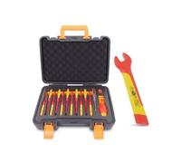 GEAR4GARAGE VDE Insulated 13 Piece Screwdriver Set and 8mm Open End Spanner 1000V Electrician Tool Set Electrical Maintenance Tools Fastening and Service Tools Consumer Unit Work