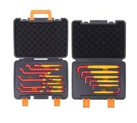 GEAR4GARAGE VDE Insulated 6 Piece Hex Key Set and Open End Spanner 1000V Electrician Tool Set Electrical Maintenance Tools Adjustment and Service Tools Installation Work Kit Live Electrical Work