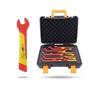 GEAR4GARAGE VDE Insulated Open End Spanner Set 10mm 1000V Electrical Maintenance Tools Electrician Service Tools Live Electrical Work Insulated Hand Tool Kit Installation Service Tools