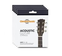 Gear4music 5 Pack Acoustic Guitar Strings 12-52 Light Gauge 80/20