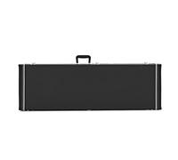 gear4music Bass Guitar Case | Fits most standard electric basses, plush velveteen lining, lockable catch with keys, supports straight or angled headstocks
