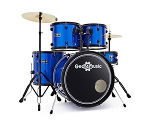 Gear4music BDK-1 Full Acoustic Beginner Drum Kit with Cymbals & Hardware