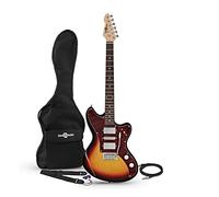 Gear4music Beginner Offset Electric Guitar 4/4 Size Vintage Sunburst