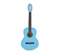 Gear4music Classical Guitar Full Size 4/4 Light Blue for Beginners