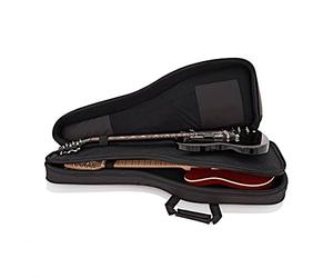 gear4music Dual Electric Guitar Gig Bag for Two Guitars with 15mm Padding