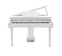 Gear4music GDP200 Digital Baby Grand Piano 88 Weighted Keys White