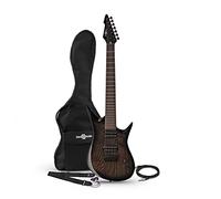 Gear4music Harlem Electric Guitar 7 String - Trans Black