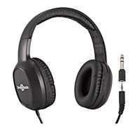 gear4music HP-210 Stereo Headphones | Padded ear cups for comfort, adjustable headband, 1.5m cable, 3.5mm plug with 6.35mm adapter