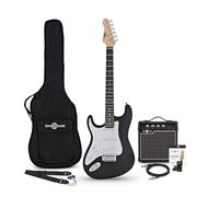 Gear4music LA Left Handed Electric Guitar Full Size With 10W Amp | Left-Handed Full Size with 10W Amp, Smooth Maple Neck, Three Single-Coil Pickups with 5-Way Switch, Full Accessories