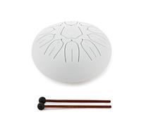 Gear4music Life 10" Steel Tongue Drum 11 Notes, D-Major, White