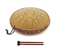 Gear4music Life 14" Steel Tongue Drum 15 Notes C-Major Golden