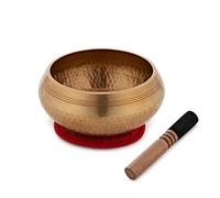 Gear4music Life 17.5cm Hammered Brass Singing Bowl 1300g