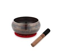 Gear4music Life 17.5cm Ornate Brass Singing Bowl 1500g - Nearly New