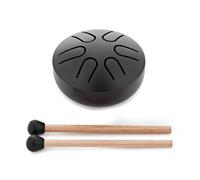 Gear4music Life 3" Steel Tongue Drum 6 Notes A Pentatonic Ink Black