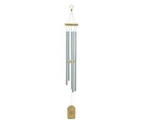 Gear4music Life 5 Note Wind Chime, Silver