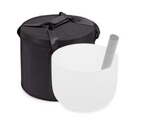 Gear4music Life 9" Crystal Singing Bowl with Carry Bag 432Hz Note F