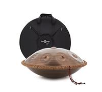 Gear4music Life Handpan 10 Notes D Kurd with Carrying Bag, Bronze