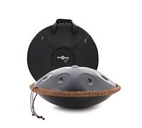 Gear4music Life Handpan 9 Notes D Kurd with Carrying Bag, Black