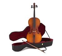 Gear4music Student Full Size Cello Outfit 4/4 Antique Varnish | Starter Kit for Beginners, Comes with with Bow, Rosin & Case, Spruce and Basswood Body for Warm Tone, Four Integral Tuners