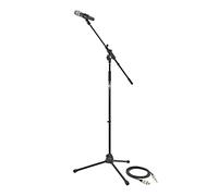 Vocal Microphone with Boom Stand and Cable