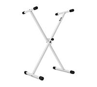 gear4music X-Frame Keyboard Stand, White