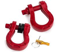 GearAmerica Heavy Duty Tow Strap 3/4" - 30,000 lbs Tree Saver, Red, 2 Pack