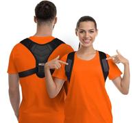 Gearari Posture Corrector Men Women Comfortable Elastic Adjustable Strap - Upper Back Support for Back Pain Neck Posture Corrector Clavicle Aid Spine Align, Relieved Back & Shoulder Pain