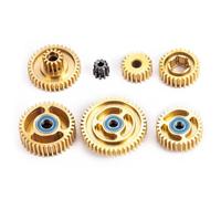 Gearbox Bevel Motor Gear Synchronizer Set for 1/14 Tamiya Truck Tractor Trailer R620 MAN VOLVO Scania Upgrade Parts