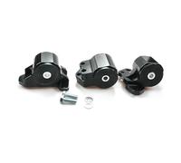 Gearbox Engine Mount Aluminum Alloy 2 Hole Bolt for Civic EG D15 D16 B16 B17 B18 Retrofit Engine Bracket EM-1001 Engine Swap Bracket Kit Mounting Support(Black)