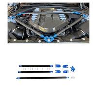 Gearbox Engine Mount for BMW G80 for M3 G82 G83 for M4 2021 2022 2023 2024 G87 for M2 Dry Carbon Fiber Engine Strut Bar Balance Brace Bracket Bar Balancer Beam Lever Mounting Support(Blue)