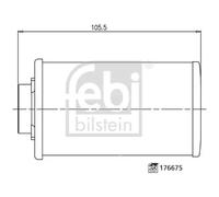 Gearbox hydraulic filter Filter Insert 176675 FEBI BILSTEIN for BMW 6 Coupe 5 3