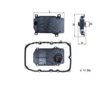 MAHLE HX 187KIT Hydraulic filter, transmission