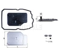 Gearbox hydraulic filter Filter Insert HX 230 KIT MAHLE for MERCEDES-BENZ