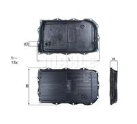 Gearbox Oil Pan 8-Speed Automatic Transmission Plastic HX 184KIT KNECHT for BMW