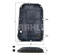 MAHLE ORIGINAL HX 196 KIT Automatic transmission oil pan