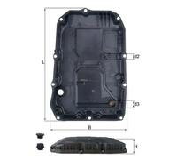 MAHLE ORIGINAL HX 196 KIT Automatic transmission oil pan