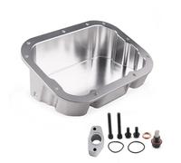Gearbox Sump Pan Black Silver Engine Oil Pan 09-On For Nissan R35 GT-R VR38 CBA DBA Pickup Extension 1.5+ Capacity LCA015 Sump Transmission Oil Pan(Silver)