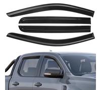 GEARCELL 4 PCS Black Wind Deflectors, Rain Guards Window Visor Left & Right Compatible with Ford Ranger 2023 2024 2025 Rain Shield Shade Replacement