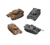 Geardeangloow 1/144 Tank Model Tiger Panther Style Rotatable Fort for Display Keepsake Boys, Style A