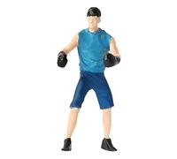 Geardeangloow 1/64 Figures Boxing Man Model Figures Collection for Micro Landscapes Layout, Style 9