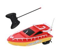 Geardeangloow 1 Set RC Racing Boats Simple Operation Hull Stable Remote Control Ship Lightweight Hand-Controlled Yacht for Kids Children Style 1, red