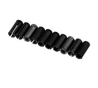 Geardeangloow 10 Pieces Aluminium Flight Protectors Savers Dart Accessory Universal Black