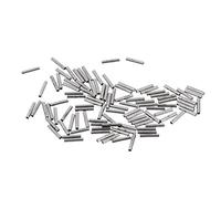 Geardeangloow 100 Pieces Crimping Loop Sleeve Various Sizes from 1.0mm - 2.0mm 1.0x8mm