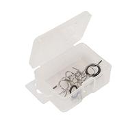 Geardeangloow 11 Pieces/Set Fly Fishing Rods Guides 4-6WT Fishing Pole Building DIY Eye Rings