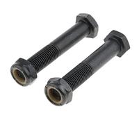Geardeangloow 2 Pieces Replacement Skateboard Truck Kingpin Hardware Set Longboard Screw Bolts M10×65mm