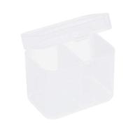 Geardeangloow 2 Spaces Cosmetic Nail Wipes Storage Holder Box Cotton Swabs Pads Container