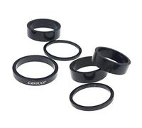 Geardeangloow 6 Pieces Alloy Bicycle Headset Spacer Front Fork Head Parts Washer Adjuster
