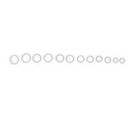Geardeangloow 7 Pairs Lot Flexible Silicone Ear Gauges Thin Soft Plugs Flesh Tunnels Transparent