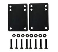 Geardeangloow 8x Deluxe Skateboard Truck Screws High Strength Bolts Repair Riser Shock Pad, Black, 1.25 In